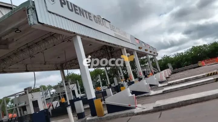 Telepeaje en el puente: largas filas para realizar el trámite y barreras levantadas