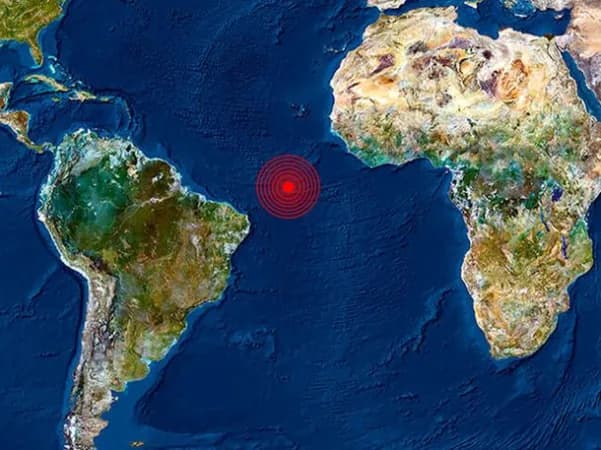 Dos fuertes sismos de magnitud 6.7 y 6.8 se registraron en el océano Atlántico
