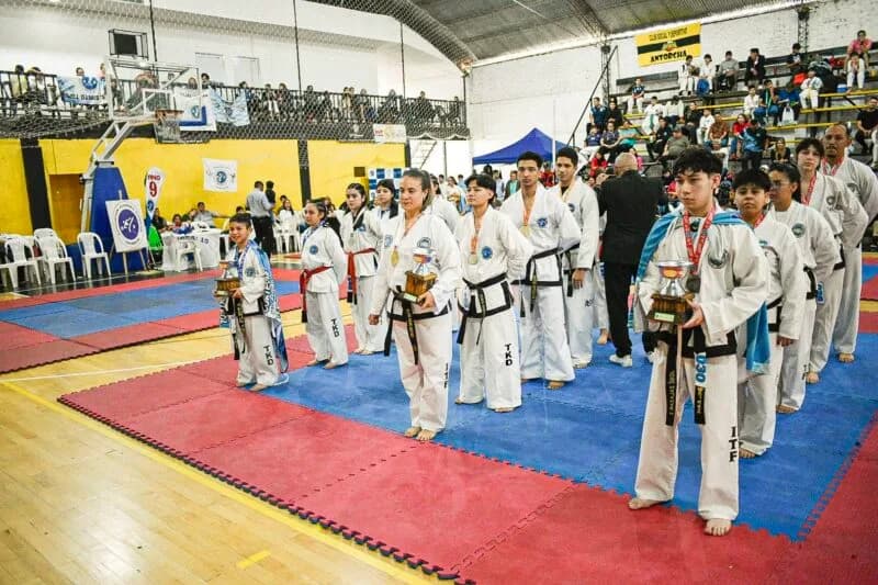 Con 480 competidores, Saladas fue sede del Clausura de Taekwondo ITF