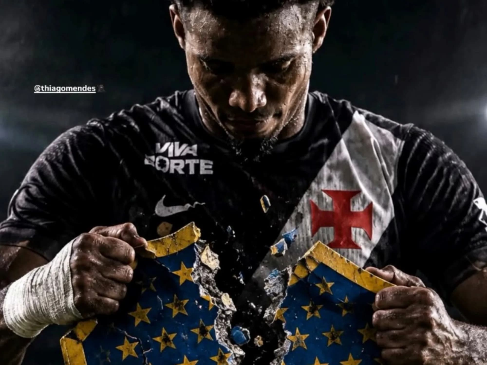 La provocadora imagen que subió el capitán de Vasco tras la victoria en la Bombonera