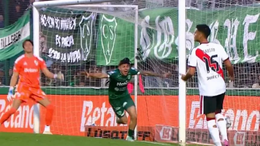 El gol de Sarmiento que complica las ilusiones de River en la tabla anual - TyC Sports