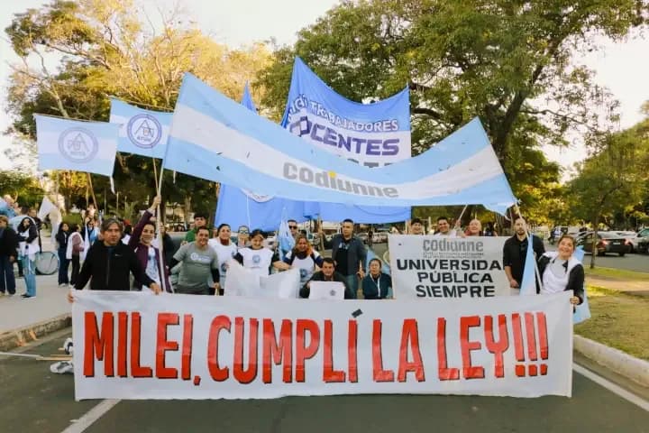 Quinta marcha federal en Chaco y Corrientes