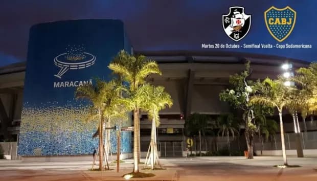 Ratifican que el partido de vuelta entre Boca y Vasco da Gama se jugará en el Maracaná