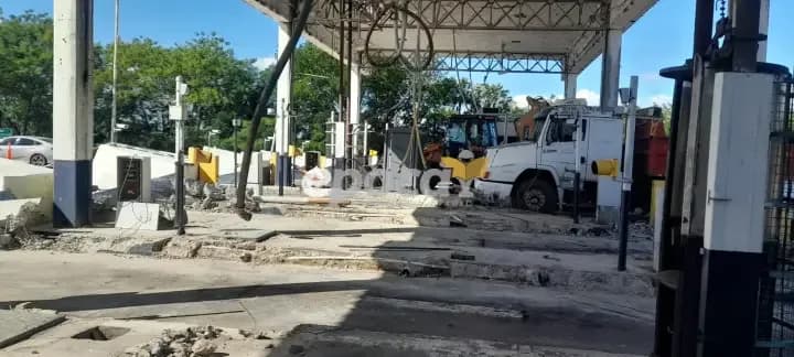 Continúan los trabajos en el peaje del Puente Manuel Belgrano