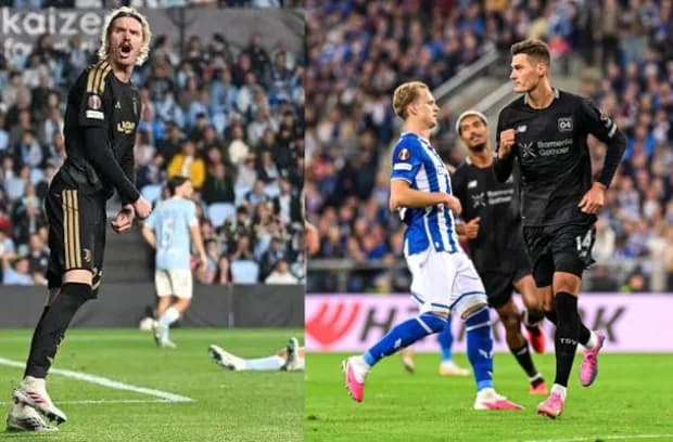 Europa League: Juventus y Bayer Leverkusen lideran con puntaje ideal