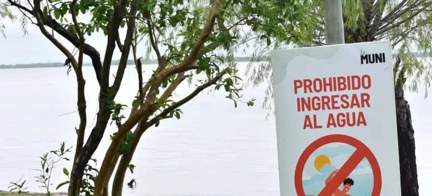 Corrientes cerró otra playa por la crecida del Paraná: son tres los balnearios clausurados