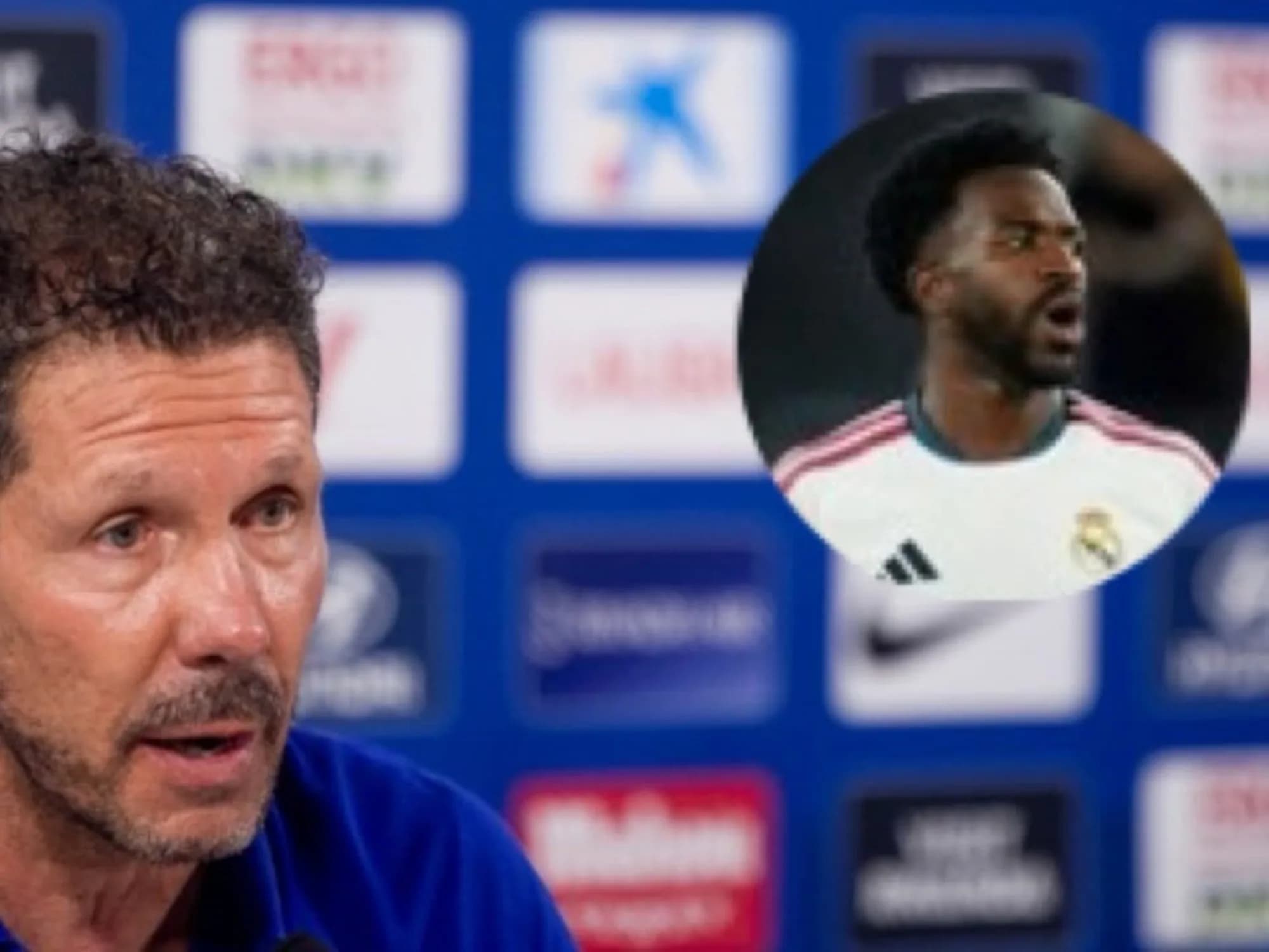 La particular respuesta de Simeone sobre la sanción que recibió Vinicius por tirarle del pelo a un rival