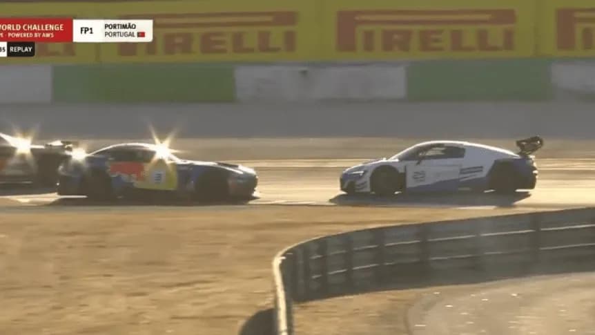 Un argentino se tocó con Verstappen y lo expuso a una sanción en el GT World Challenge - TyC Sports