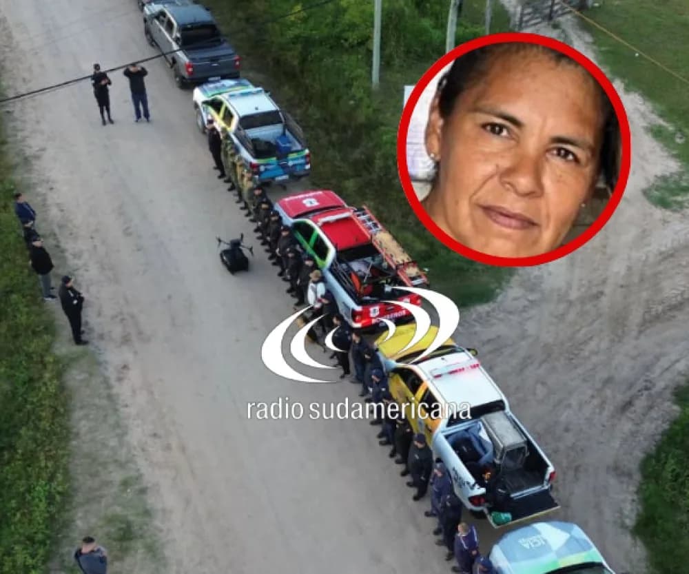Impresionante operativo con drones para hallar a la docente desaparecida