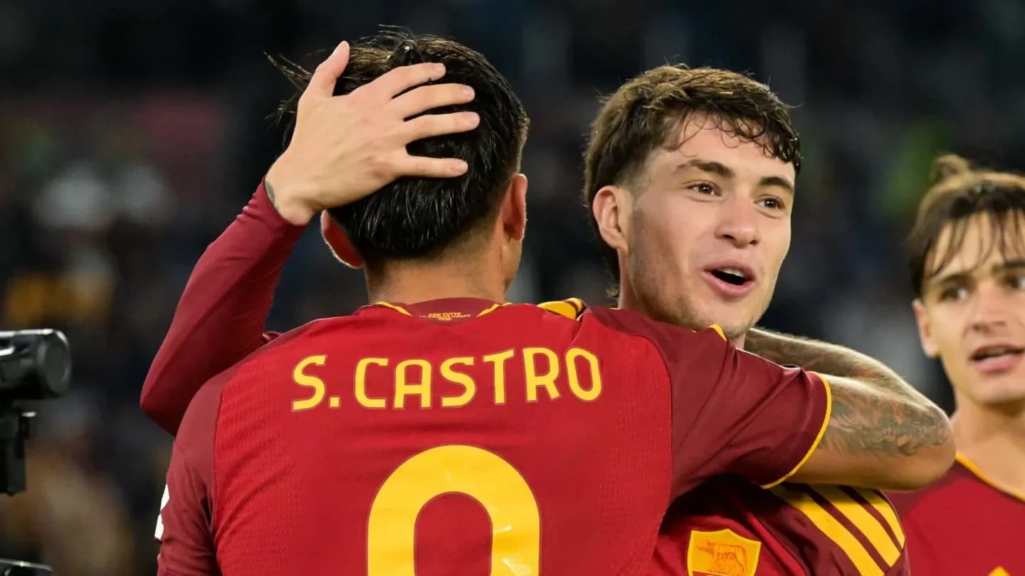 Show de Santi Castro y Matías Soulé en la victoria de Roma - TyC Sports