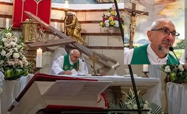 Tragedia en Ecuador: Un sacerdote murió aplastado por una cruz durante una misa transmitida en vivo
