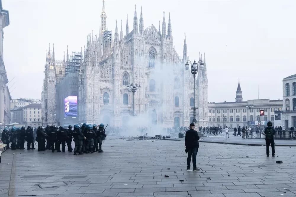 Violentas protestas en Italia: disturbios y saqueos en Milán