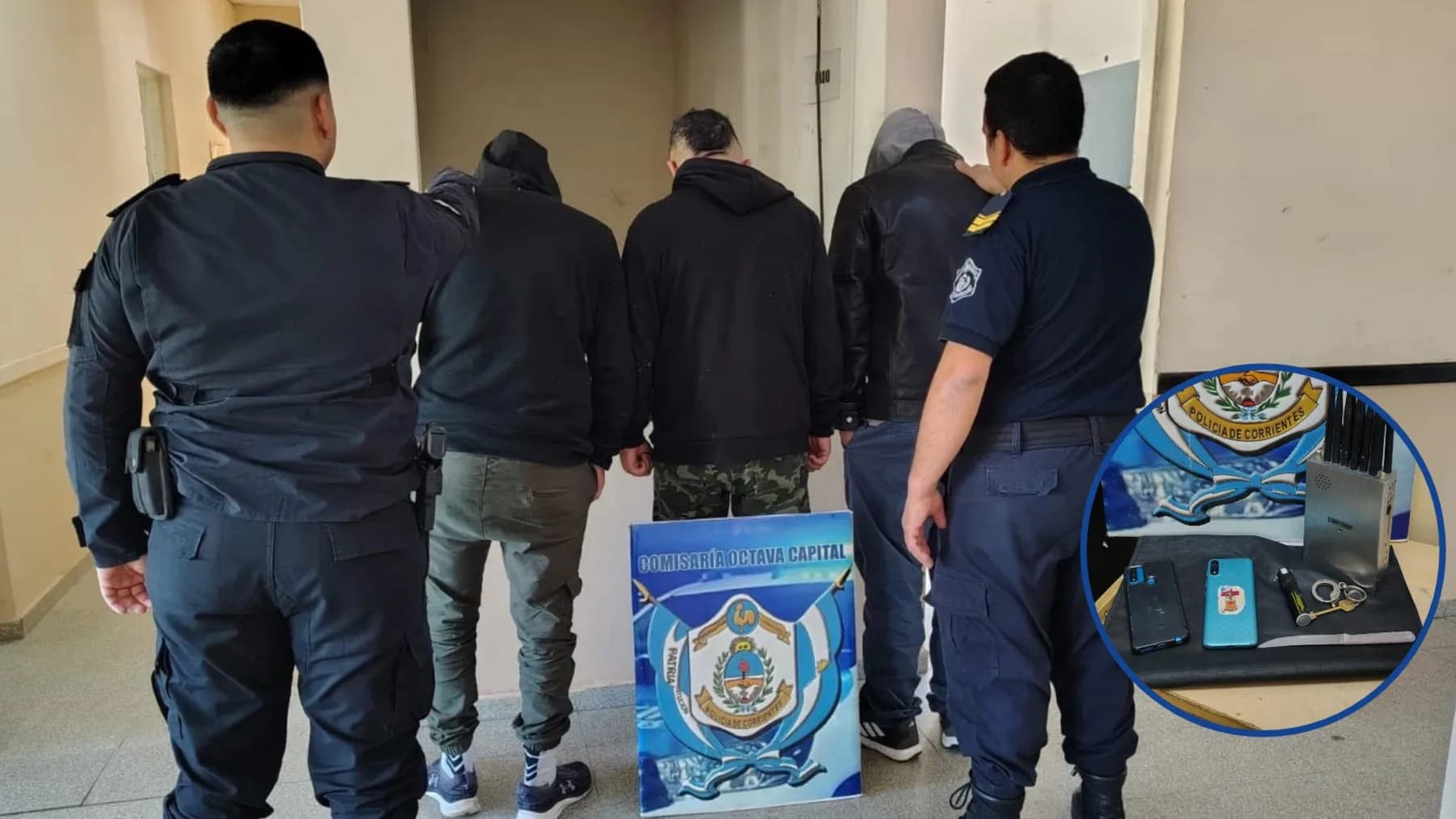 Corrientes: atraparon a ladrones con alarma destruida, gas pimienta y un inhibidor