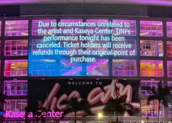 Sorpresa por la cancelación a último momento del show de Tini Stoessel en Miami