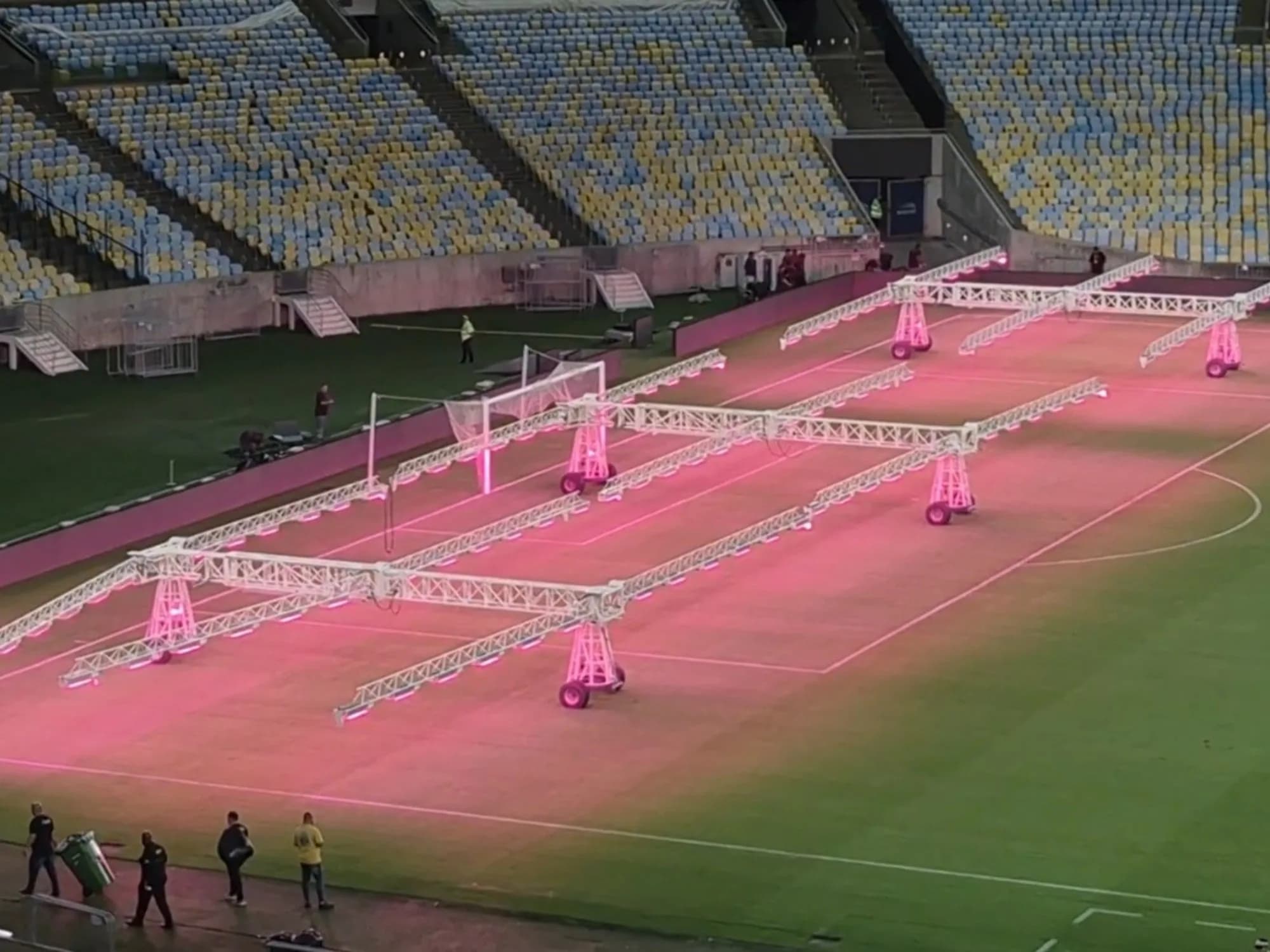 El campo de juego del Maracaná: su estado y el sistema que usaron para mejorarlo antes de la visita de Boca y Estudiantes