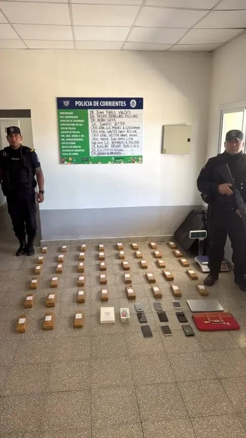 Mocoretá: secuestraron más de 27 kilos de droga y detuvieron a una mujer