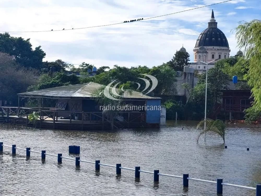 Itatí: el río se estacionó en 8,28 metros y esperan un lento descenso