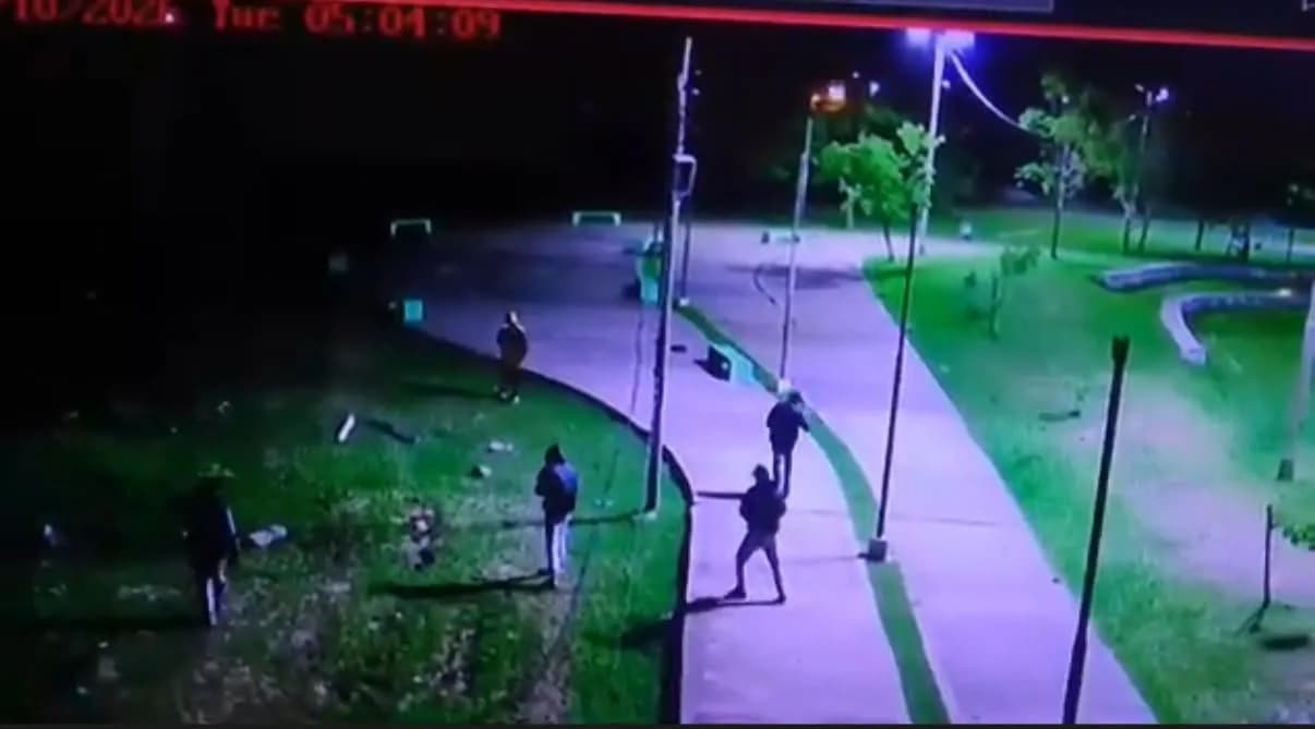 Denuncian vandalismo en una plaza: intentaron cortar cables y rompieron luminarias