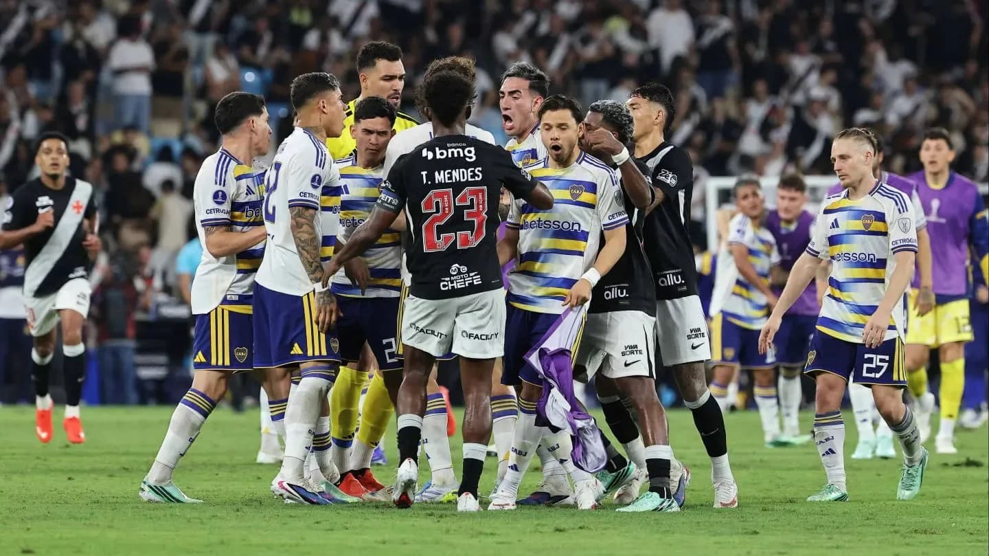 Clasificación y encontronazos: así fue el caliente final entre Boca y Vasco en el Maracaná - TyC Sports