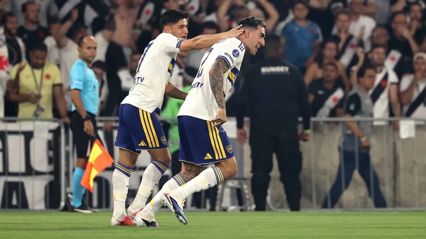 Así fue el gol de Di Lollo para Boca vs. Vasco, con una racha increíble - TyC Sports