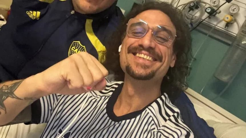 Desde el hospital: así festejó Daniel Osvaldo la clasificación de Boca a la final de la Sudamericana - TyC Sports