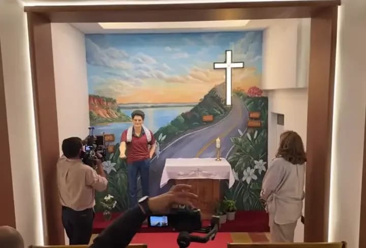 Inauguraron un Oratorio de San Carlo Acutis y recibieron una reliquia