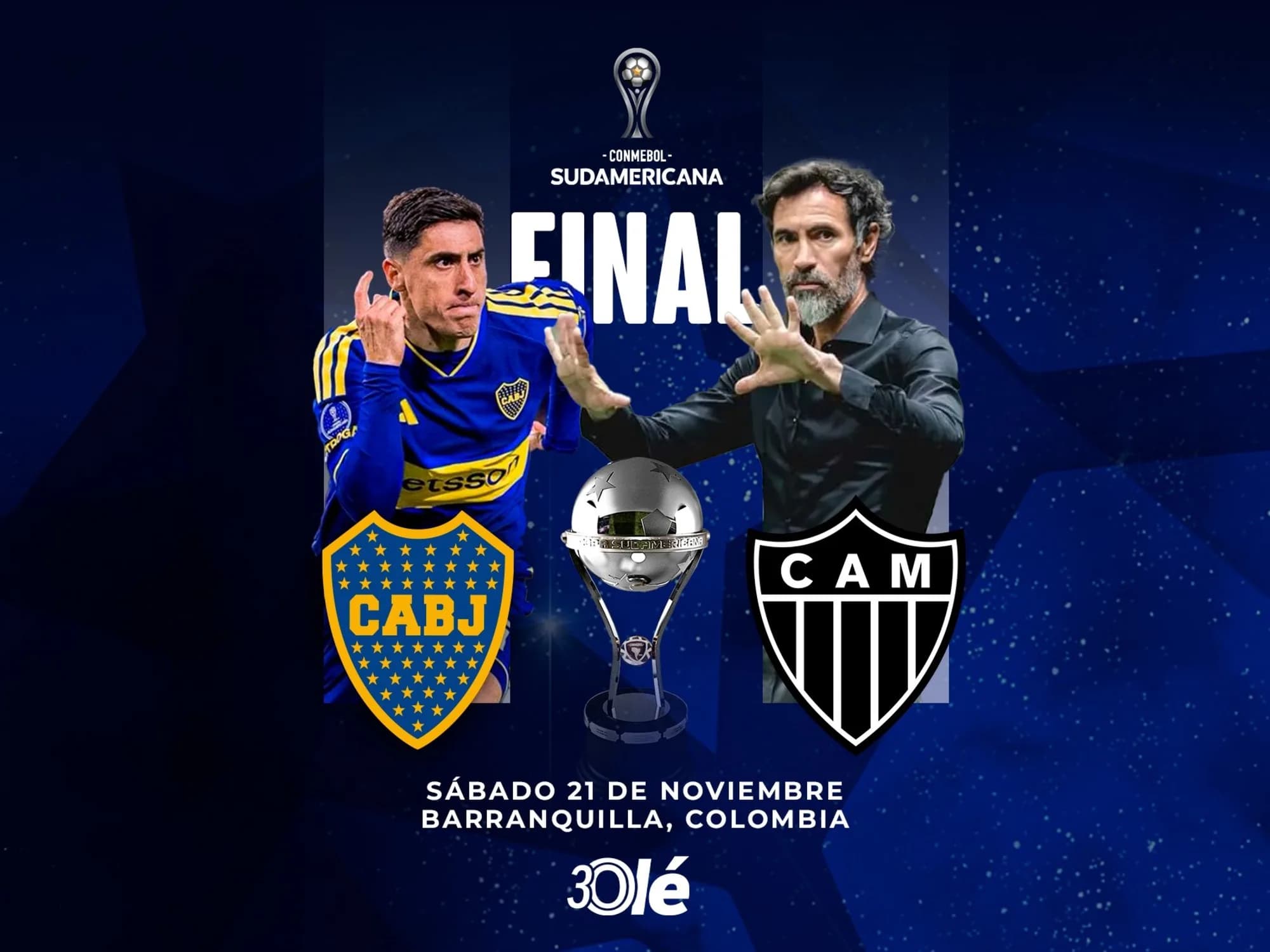 Boca vs. Atlético Mineiro, por la final de la Copa Sudamericana: qué día y dónde se define el título