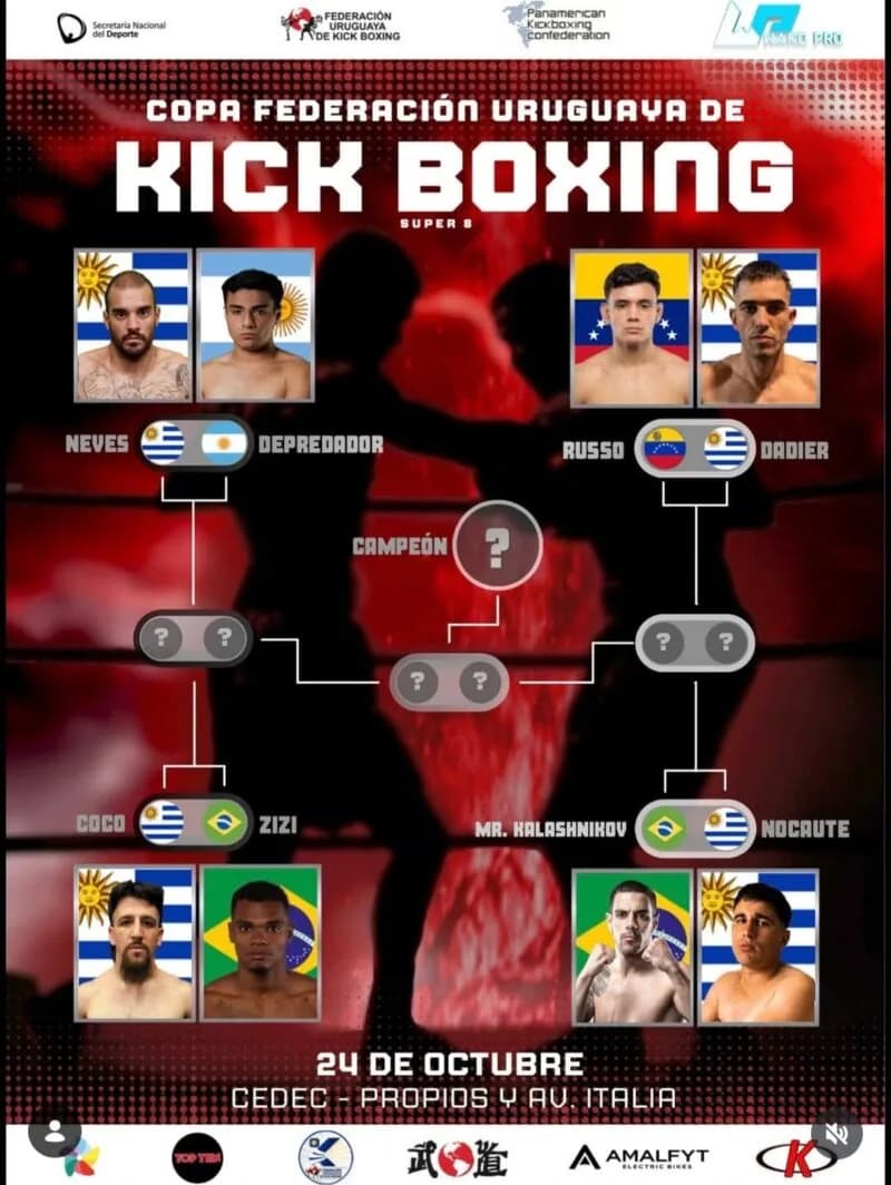 Matías García compite en el Súper 8 Internacional de Kickboxing