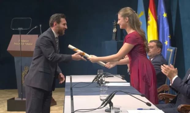 Lionel Messi hizo historia en España al recibir el Premio Princesa de Asturias de los Deportes 2026