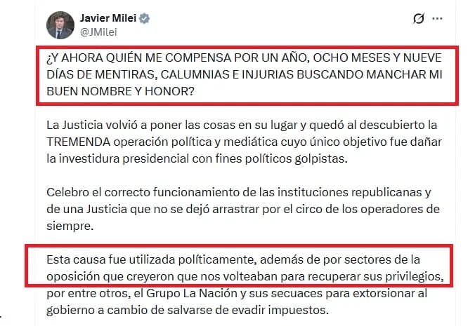 Sobreseyeron a Milei y a Karina en la causa $Libra