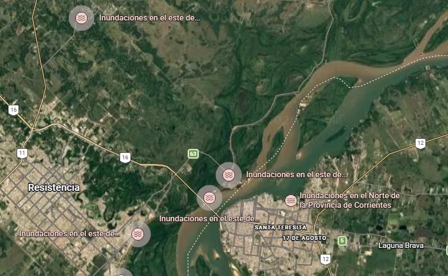 Chaco debió evacuar a 1.800 personas mientras pronostican más lluvias intensas desde el jueves