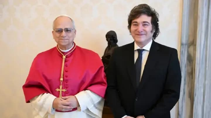 Milei celebró la visita del papa León XIV a la Argentina: "Alegría enorme"