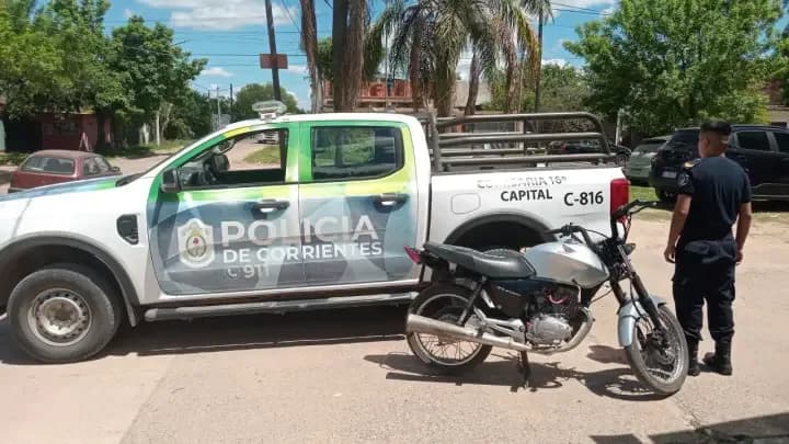 Recuperaron una motocicleta robada y el presunto autor estaría identificado