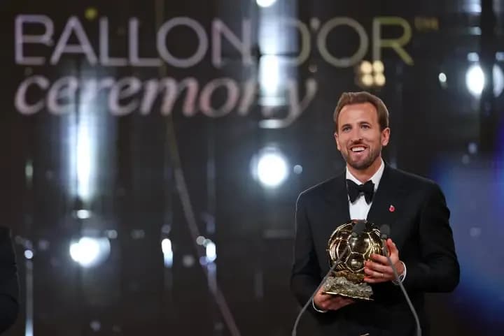 Con Lionel Messi ausente, el inglés Harry Kane ganó el Balón de Oro 2026