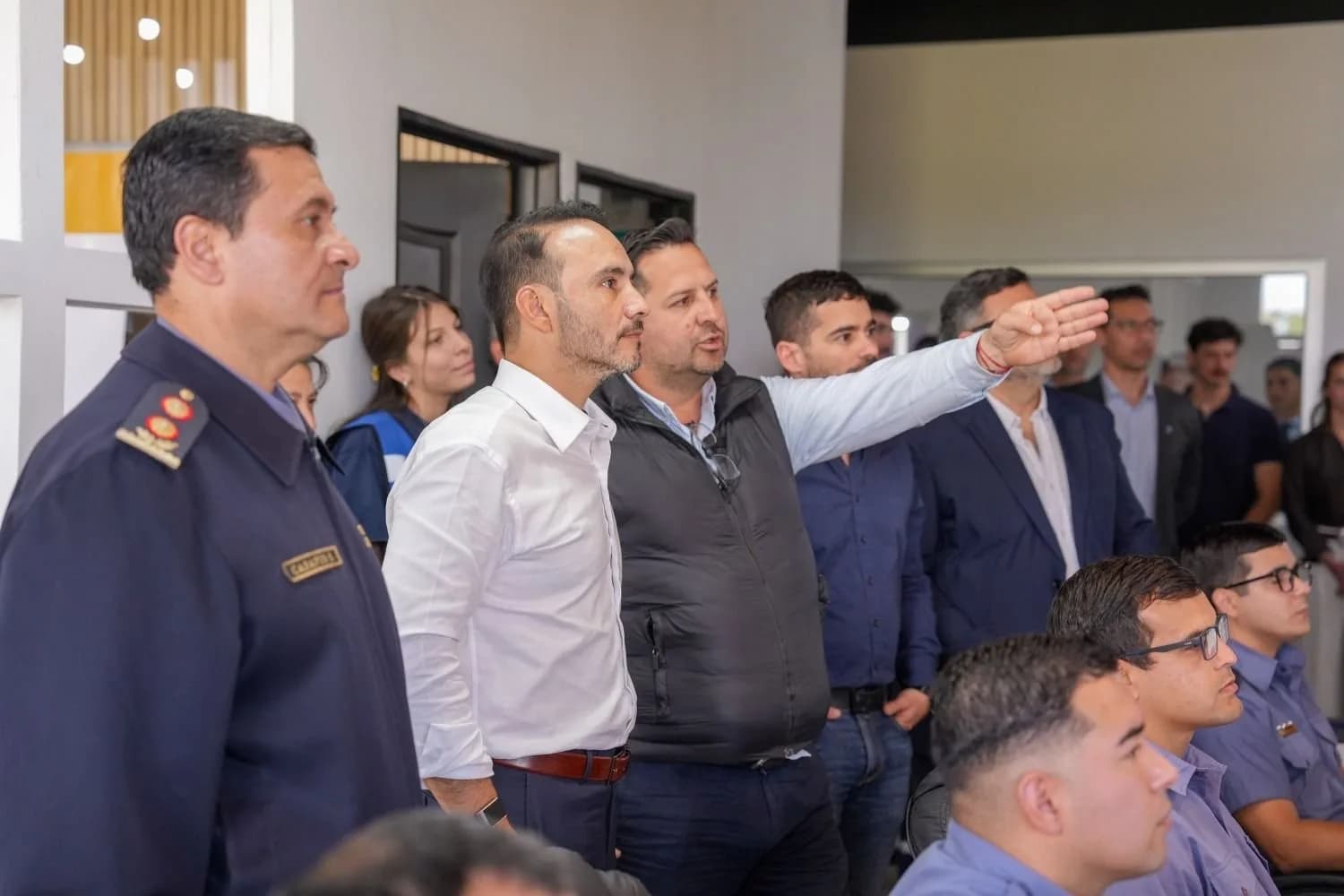 Valdés supervisó el funcionamiento del COE y destacó la tecnología utilizada