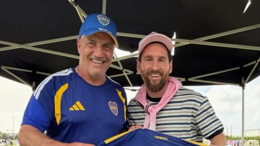 Giunta reveló detalles de su charla con Messi: "Le gusta más la azul y amarilla" - TyC Sports