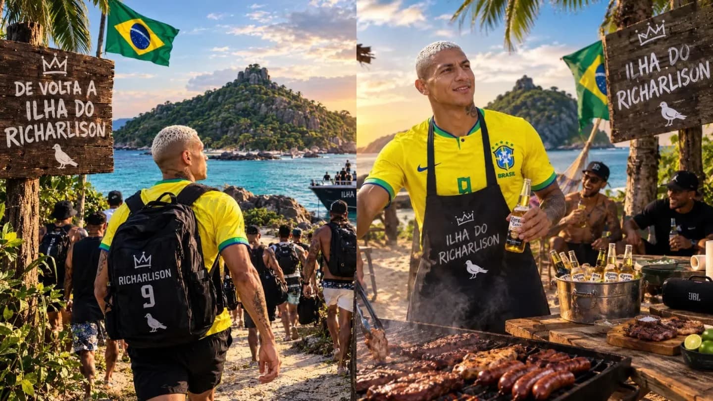 "De vuelta a la isla": la chicana de Richarlison a Bolsonaro y el irónico comentario de Neymar - TyC Sports