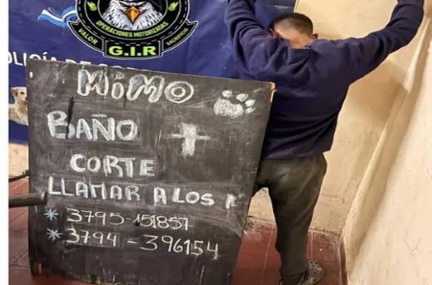 Corrientes: preso por llevarse el pizarrón de publicidad de un comercio
