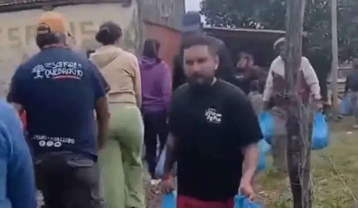 Lázaro Caballero apareció en una zona inundada de Chaco