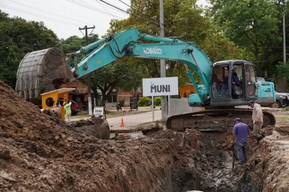 Portada de video: Capital: Polich supervisó obra de 600 metros de nuevos desagües