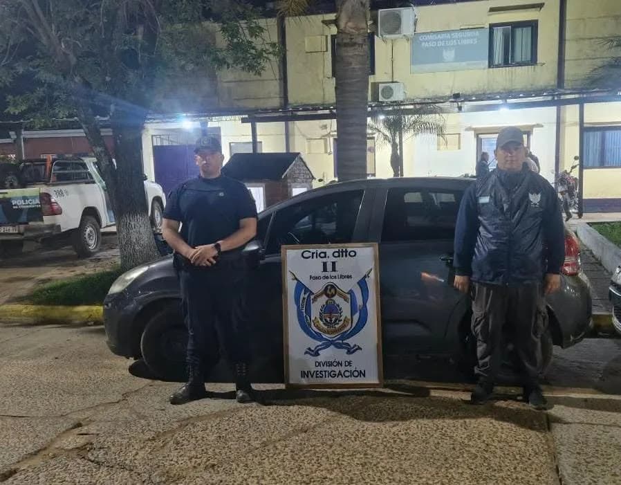 Secuestraron en Corrientes un auto que había sido robado en el Conurbano
