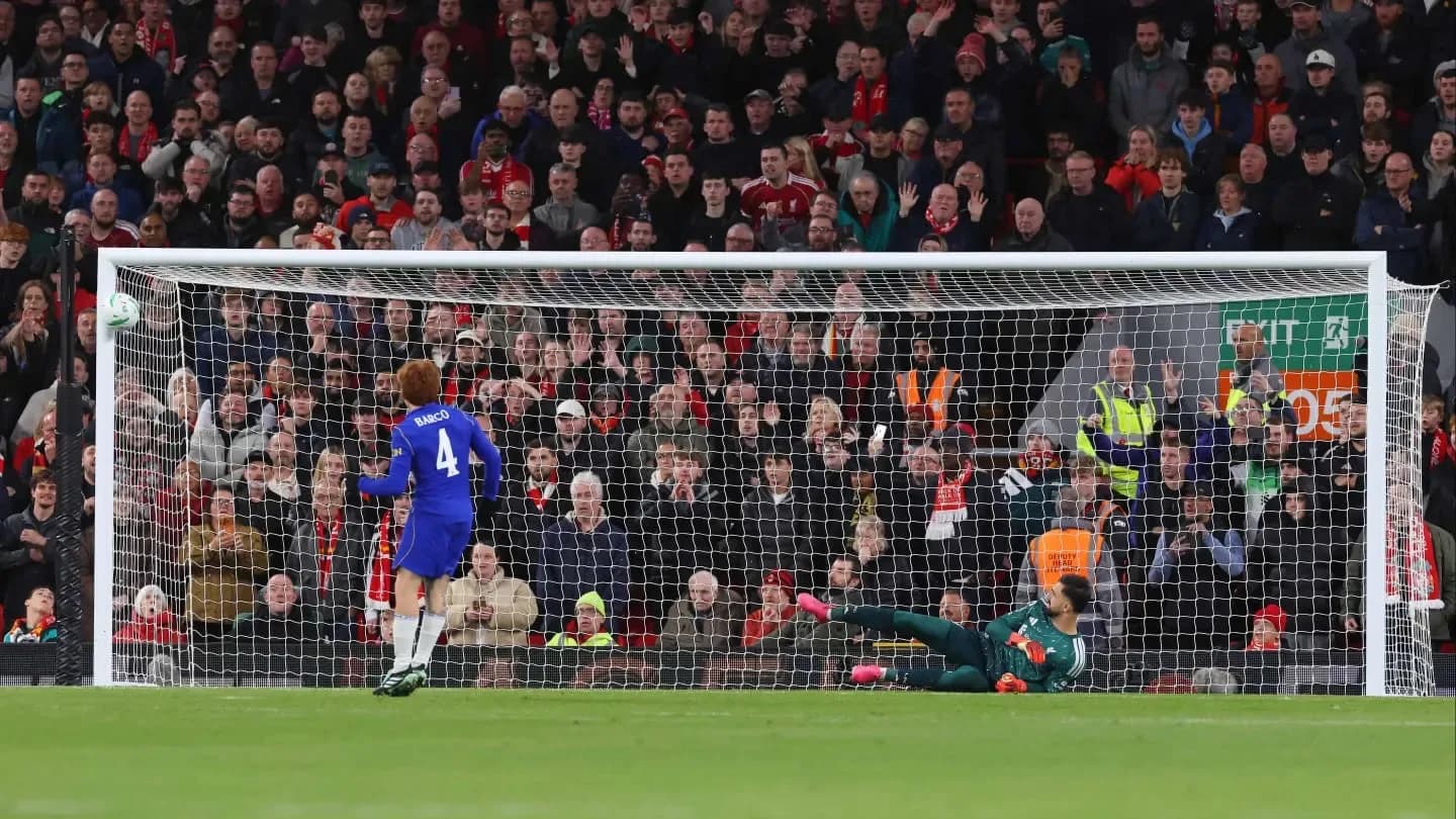 Valentín Barco erró su penal y Chelsea quedó eliminado ante Liverpool - TyC Sports