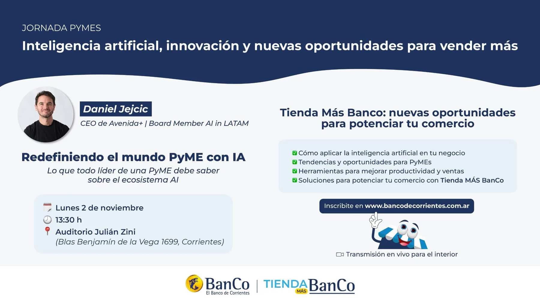 Nueva Jornada PyMEs: inteligencia artificial, innovación y nuevas oportunidades