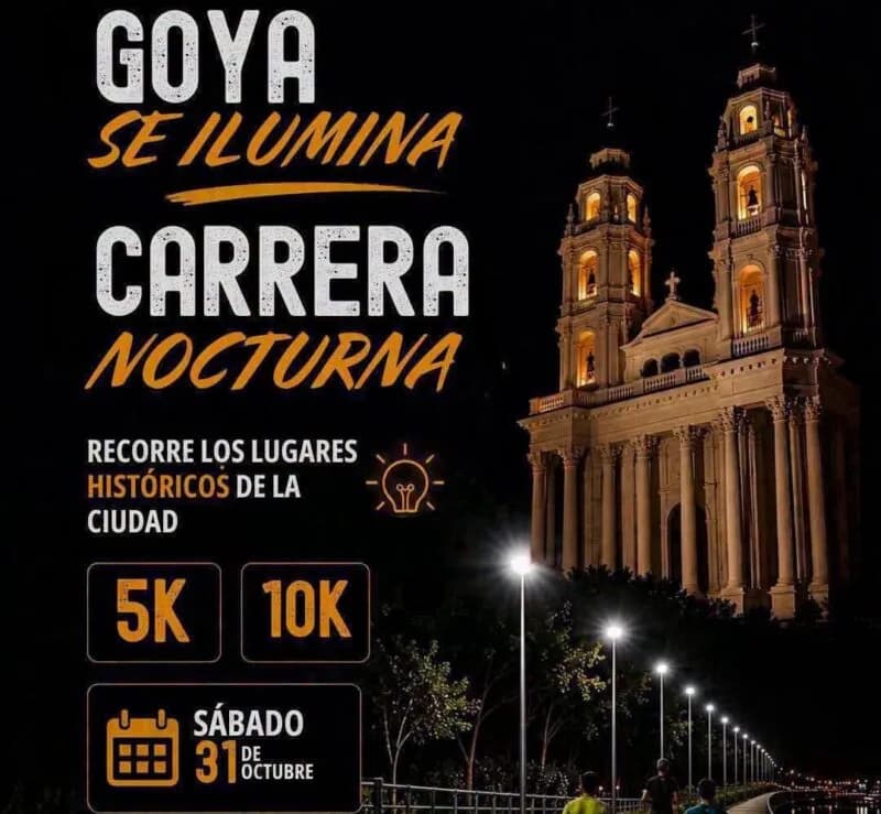 Con cupos cubiertos, se corre este sábado la Goya Night Run