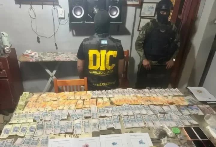 Golpe al narcomenudeo: secuestraron droga y más de $700 mil en efectivo