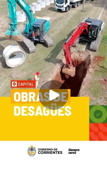 Portada de video: "En Capital avanzamos con trabajos de mejoramiento de desagües pluviales en sectores estratégicos para mejorar el es...